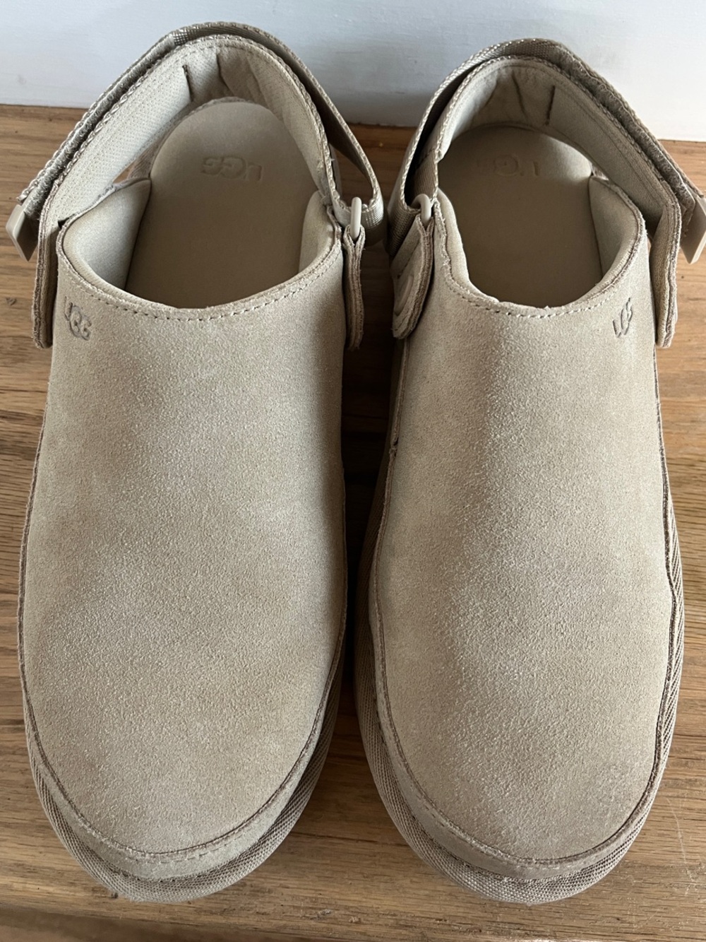 UGG Men’s Sand Suede Slip-On Clog with Heel Strap